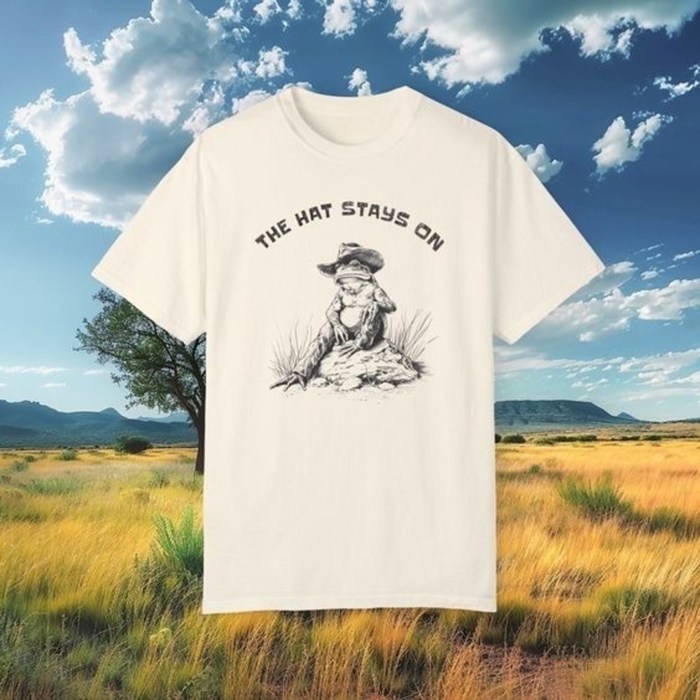 Cowboy Frog Shirt, Funny Western Country Animal Graphic Unisex Fan Tee